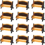12pcs Model Train Platform Park Street Seat Bench Chairs Settee 1:87 HO Scale ZY35087OB