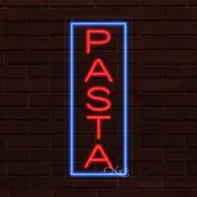 NEW "PASTA" w/BORDER VERTICAL 30x12 INCH LED FLEX WINDOW/WALL INDOOR SIGN 31607