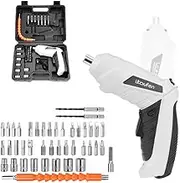 Electric Screwdriver,Cordless Screwdriver,45 Pc Drill Set Rechargeable 3.5Nm Max Torque Small Screw Gun with LED Light Portable Carrying Case Hand Tools Ideal for Home and Office