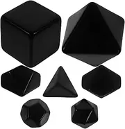 Yardwe 7Pcs Multi Sided Blank Dice DIY Writable Game Dices for Crafting Educational Props and Party Supplies Compact and Portable for Fun Gaming Activities