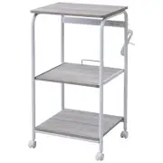 Yamazen Range Rack Width 48 x Depth 41.5 x Height 89cm Sliding Shelf 2 Outl 350