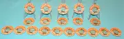 VINTAGE HERTZLER'S DAIRY ORANGE DRINK BOTTLE CAPS ELIZABETHTOWN PA,20 Caps~NOS
