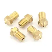 5pcs Brass 1.0mm E3D V6 Extruder Nozzle M6 Hotend 1.75mm Filament Spare Parts