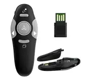 QUI Presentation Clicker Wireless Presenter Remote, RF 2.4Ghz USB Powerpoint