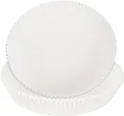 HARFINGTON 50pcs Silicone Oil Air Fryer Liners 9.45" Circle Disposable Non-stick Air Fryer Paper Liners for Microwaves Ovens Steaming Cake Baking Frying Portable Cooking Devices, White