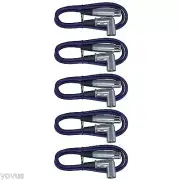 5Purple Right to straight male female XLR mic audio PA DJ patch cables cords 6ft