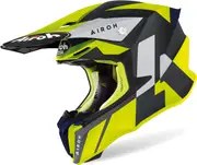 Airoh Twist 2.0 Lift, motocross helmet , color: Matt Neon-Yellow/Black/Dark Grey/Light Grey , size: S