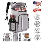 Large Capacity Soft Cooler Backpack - Insulated & Ergonomic for Hikes & Camping