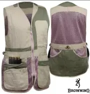 Browning Womens Trapper Creek Shooting Vest RH Pink Sage Tan Trap Skeet NWT 2XL