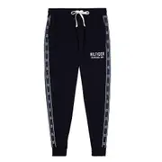 Tommy Hilfiger Men French Terry Pyjama Sleepwear Cuffed Jogger Pants Navy