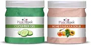 Pink Root Cucumber Gel 500ML with Honey Papaya Scrub 500ml