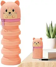 Pen Holder for Desk - Telescopic Pencil Bag Pen Holder | Retractable Cartoon Storage Desk Organizer for Teens Kids Teachers Home Classroom Dorm School