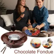Chocolate Fondue Pot Set Chocolate Melting Pot Electric Chocolate Fondue.·.