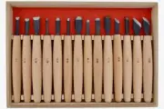 Seigen 14 Tools Wood Carving Chisel Set Blue Steel (Aogami) No.2 with Wooden Box