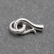 Sterling Silver Hook and Eye Clasp Connector for Beading Thread Cord