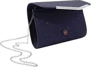 [Baluue] Dazzling Glitter Evening Purse for Women Fashion Clutch Bag for Parties Weddings and Special Events and Stylish Handbag with Chain Strap