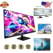 High-Performance 27" FHD Gaming Monitor with Dual Speakers and Blue Light Filter