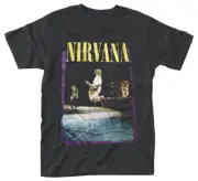 Nirvana Stage Jump Purple T-Shirt NEW OFFICIAL