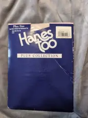 Vtg Pantyhose Hanes Too Day Sheer Control Top Reinforced Toe NIP Sz 3Q Ivory