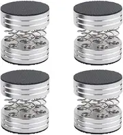 Dufray HiFi Speaker Isolation Feet Pads Speaker Spikes (Aluminum Springs 1.8in*1.6in Silver)