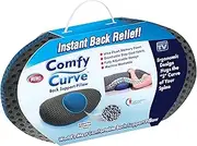 Spark Innovators Comfy Curve - Lumbar Back Support Pillow - Ergonomically Designed Adjustable Memory Foam With Supportive Center - As Seen on TV
