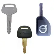 Heavy Equipment Key Set 3 Keys Hitachi, Komatsu and Volvo
