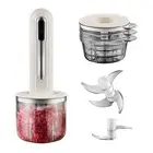 4-Cup Electric Vegetable Chopper & Mini Food Processor, Portable USB Small Fo...