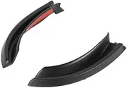 weizhun Fit for Jeep Wrangler JL 2018 2019 2020 Rain Gutter Extension ABS 2PCS Car