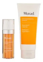 Murad Vita-C Glycolic Brightening Serum 1 oz & Essential-C Cleanser 6.75 oz.
