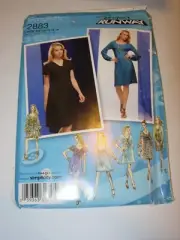 WOMENS UNCUT SIMPLICITY 2883 Sewing Pattern CASUAL CAREER DRESS SIZE 6-14