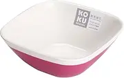 KOKUBO KC-211 Small Bowl, Magenta Pink, Square Shape, Made in Japan, Dishwasher Safe, Kitchen, Tableware, Heat Resistant, Microwave Safe, Lightweight, Plastic, Unbreakable, Stylish, Cute, Bowl, Small