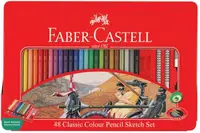 在飛比找Yahoo奇摩購物中心優惠-輝柏 Faber- Castell 48色油性色鉛筆/鐵盒