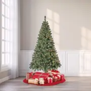 Pre-Lit Madison Pine Artificial Christmas Tree, 6.5 ft Clear/Multicolor Lights