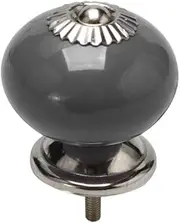 Ceramic Knob,Cabinet,Furniture Pull Handles,Door Pull,Drawer Pull Handle,Ceramic Knobs Vintage Knob Drawer Round Pull Handle Furniture Drawer Cabinet Cupboard Wardrobe Dresser Decorative Grey