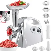 Electric Meat Grinder 800W Stainless Steel Meat Mincer Enema Machine Sausage Stuffer Meat Machine Sausage Maker Metal Food Grinder for Home Kitchen Use