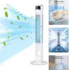 Pedestal Tower Fan for Bedroom - Bladeless Oscillating Fans with 3 Fan Speed ...
