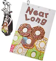 Golf Towel | Golf Ball Cleaning Microfiber Towel with Carabiner Clip | Putting Green Stuff for Grip Maintenance Course Play Training