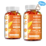 Vitamin D3 50,000 IU SUGAR FREE- Bone Health, Immune Support,Boosts Mood &Energy