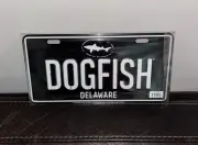 DogFish Head Brewing Co. License Plate Tacker Ad Beer Tin Sign NEW Alcohol 5x7