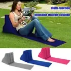 Inflatable Beach Lounger Soft Back Pillow Cushion Waterproof Chair Mat