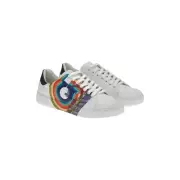 Salvatore Ferragamo Mens New In Box Lilio White Leather Sneakers Sizes 7-10