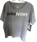 s threads 4 thought +wildlife works unisex t-shirt grey color made in kenia