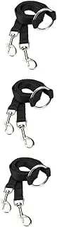 Sosoport 3pcs Small Dog Leash Double Lead Pet Rope Durable Nylon Dog Harness Quick-Release Clips Walking and Hauling Cable