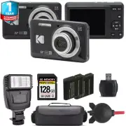 Kodak PIXPRO FZ55 Digital Camera (Black) + Extra Battery + Flash+ 1 Yr Warranty