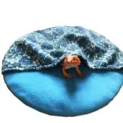 Extra Large Reptile Rabbit Guinea Pig Mouse Bed Hide Habitat Shelter with pad
