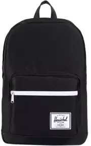 Herschel Pop Quiz Black/Black Synthetic Leather Classic 22 L / 10011-00535-OS