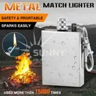 Fire Starter Survival Emergency Flint Match Lighter With KeyChain Camping
