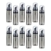 2 Oz Empty Foam Pump Bottle, 12 PCS Soap Dispenser, Clear Black/Black