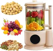 Una Licuadora Inteligente Cocina Licua Y Se Lava Solo, 1.5l Multifunctional Quiet Electric Juicer, Professional Mixer for Shakes and Smoothies, Portable Food Blenders soy milk maker(White)