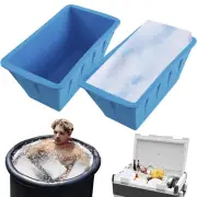 2x Extra Large Ice Mold 8lbs Ice Cube Maker Silicone Ice Block Maker Container`♈